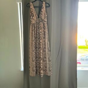 H&M Snake Print Maxi
